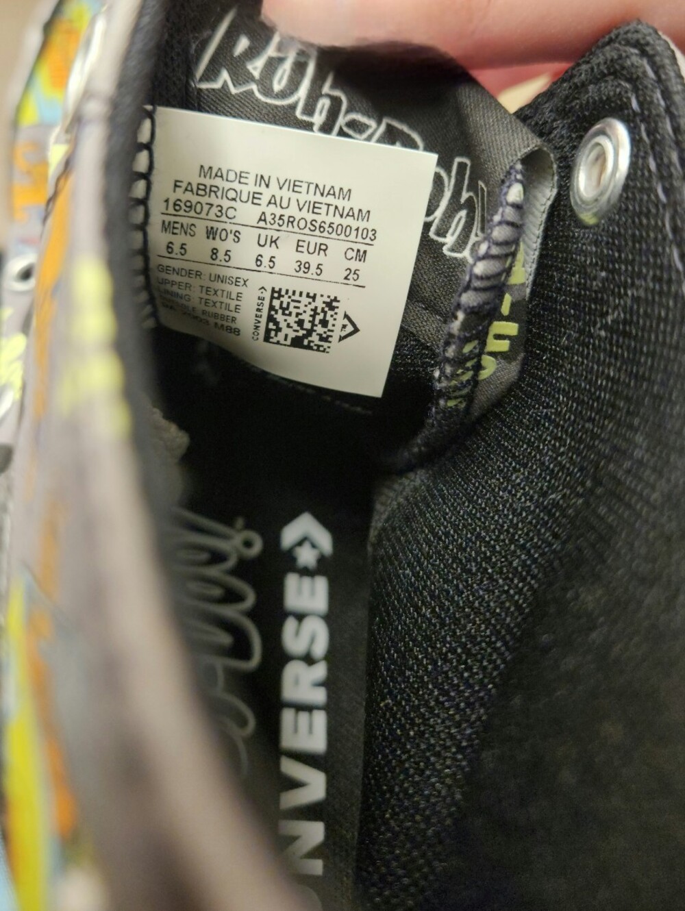 Converse Chuck Taylor All Star Scooby-Doo Graphic High Tops - Black/Multi Adult - Picture 12 of 12